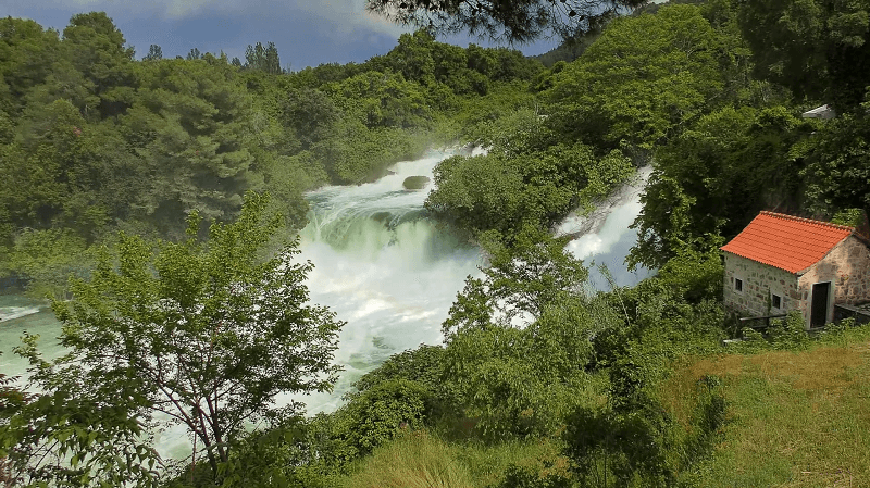 Picture of waterfalls on river Krka.