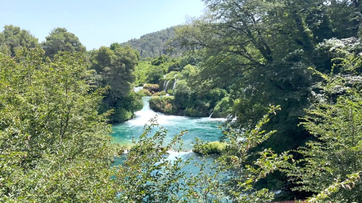 Picture of Krka waterfalls.