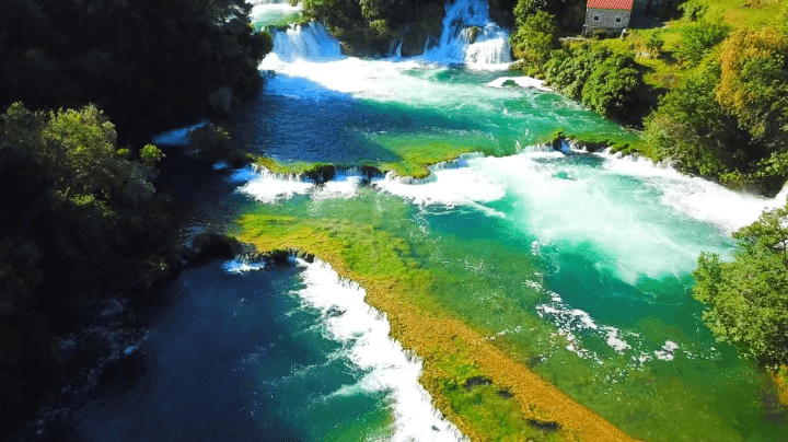 Picture of cascading Krka river.