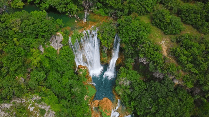 Picture of one of NP Krka's prettiest waterfalls.