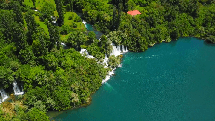 Picture of Krka's amazing waterfalls.