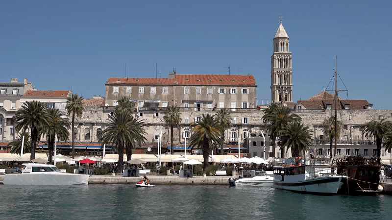 Pictures of Diocletian’s Palace from the sea side.