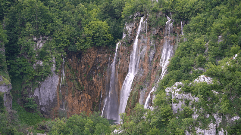 Picture of one of the great waterfalls in NP Plitvice Lakes.