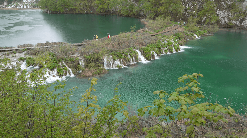 Picture of one of many NP Plitvice natural damns.