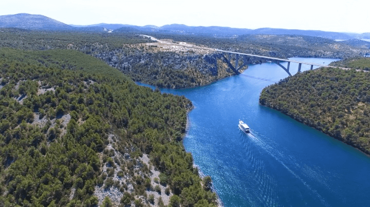 Boat ride to Krka.