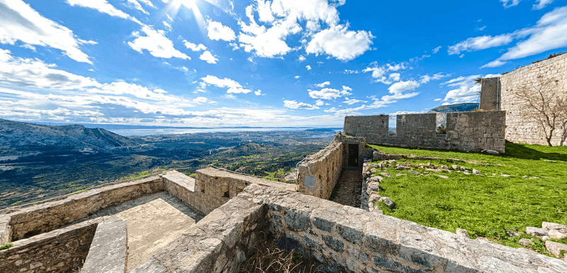 The view over the Klis walls.