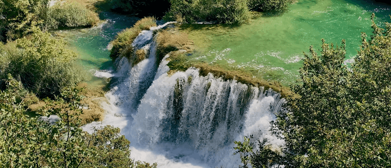 Waterfalls at Krka National Park.