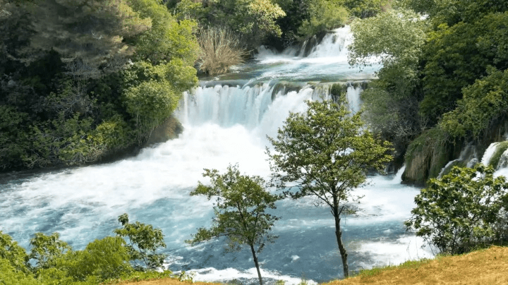 Magical waterfalls of Krka National Park.